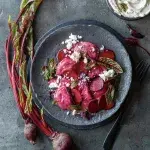 Řepné ravioly s marinovanou červenou řepou