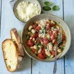 Rajčátka a fazole po italsku