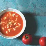 Rajská polévka s kapáním Rajská polévka s kapáním