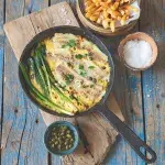 Rybí filé s kapary ve smetanovo-hořčičné omáčce