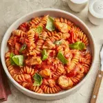 Těstoviny s kuřetem a rajčatovou omáčkou z jednoho hrnce 