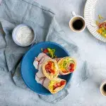 Tortilla s míchanými vejci a zeleninou