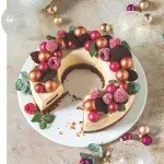 Vánoční věnec z bílé čokolády s Baileys