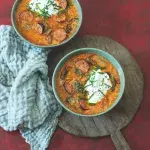 Zelňačka s paprikou a klobáskou Zelňačka s paprikou a klobáskou