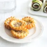 Košíčky z listového těsta s mozzarellou