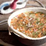 Uzená polévka s kroupami