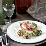 Bruschetta se sušenou šunkou a mozzarellou