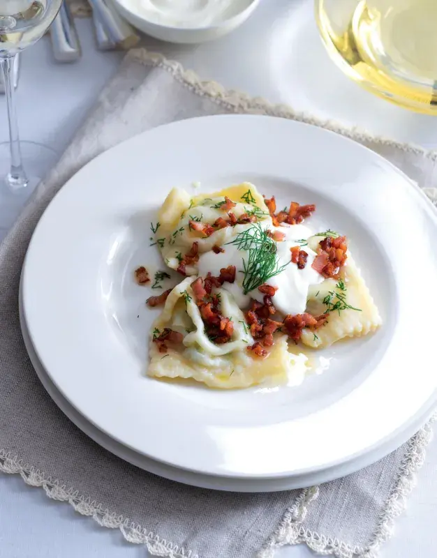 Pltnické pirohy s brynzou a koprem