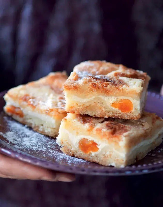 Sypaný koláč s tvarohem