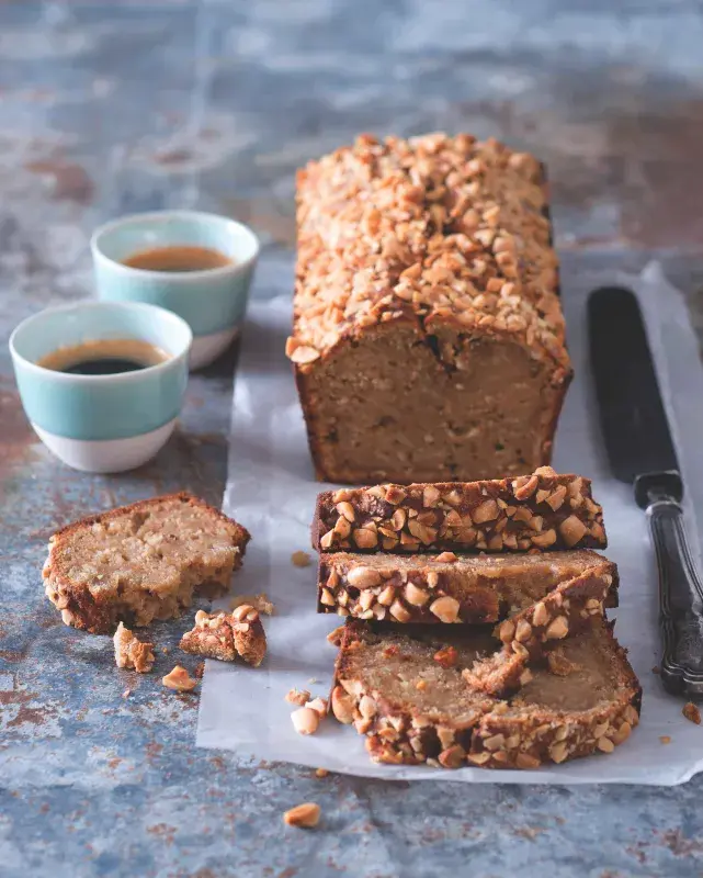 Banánový chlebíček s arašídovým máslem