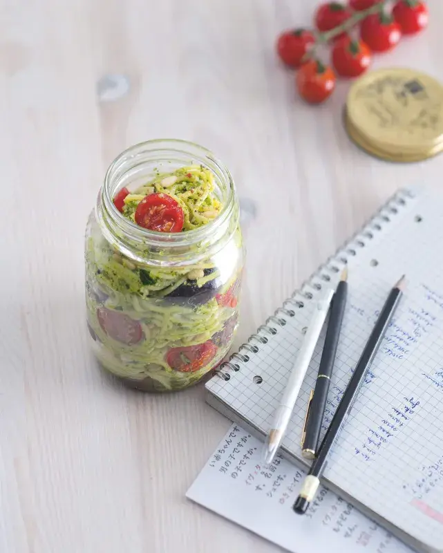 Bazalkové těstoviny