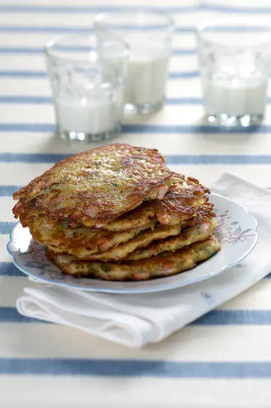 Bramboráky s uzeným masem