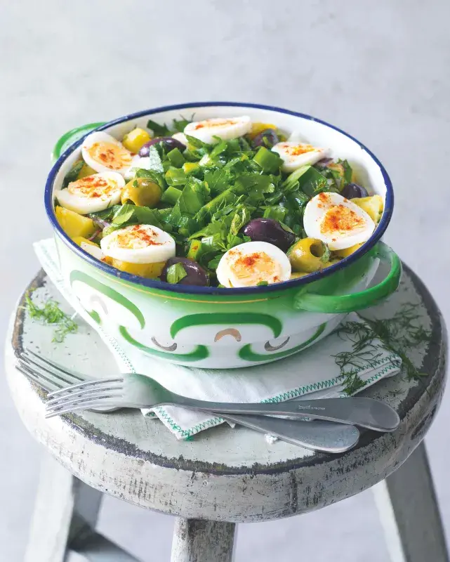 Bramborový salát po turecku s vejci