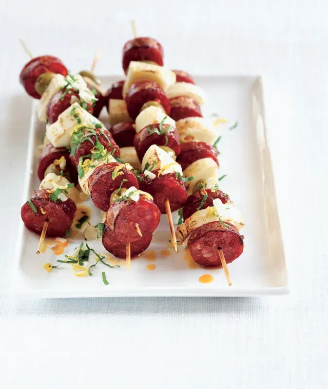 Špíz chorizo & sýr