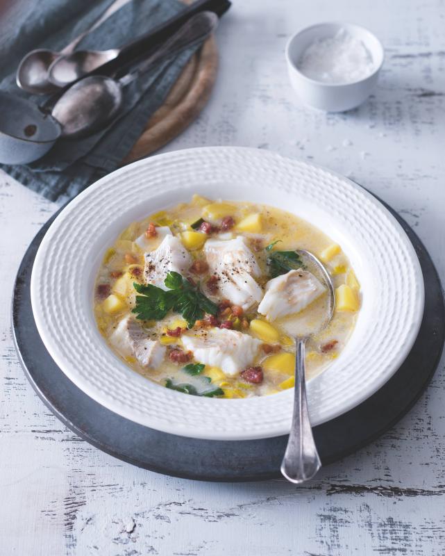 Chowder s treskou