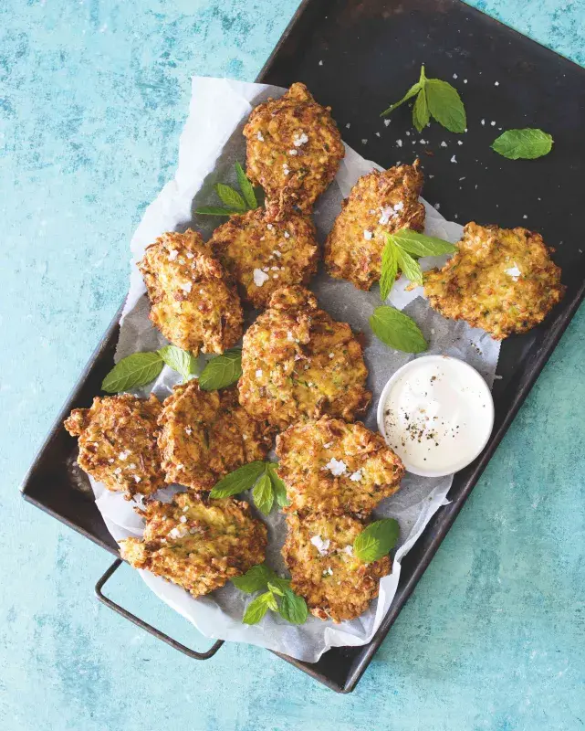 Cuketové placičky s halloumi