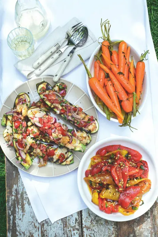 Grilované cukety se salátem panzanella