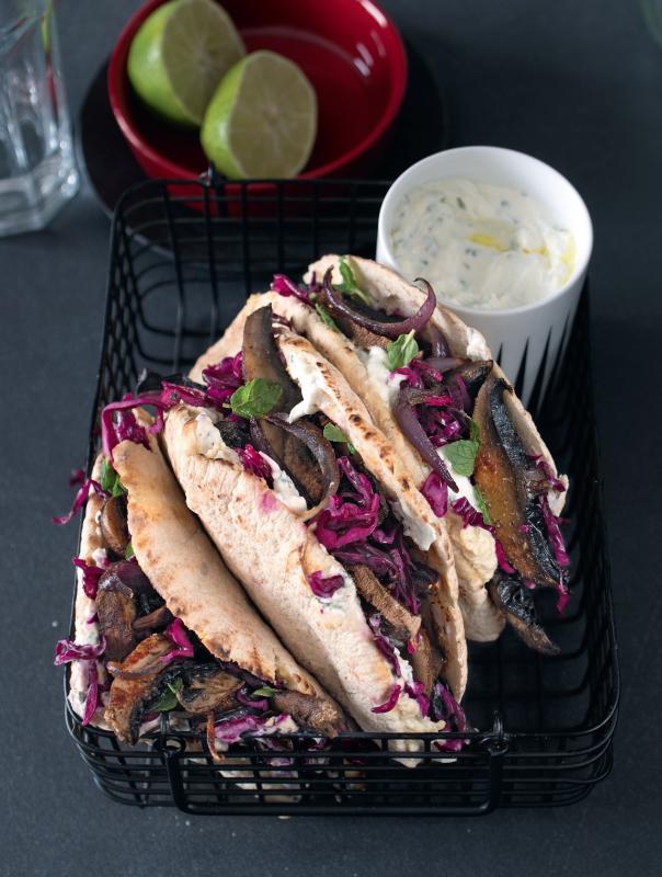 Houbový gyros