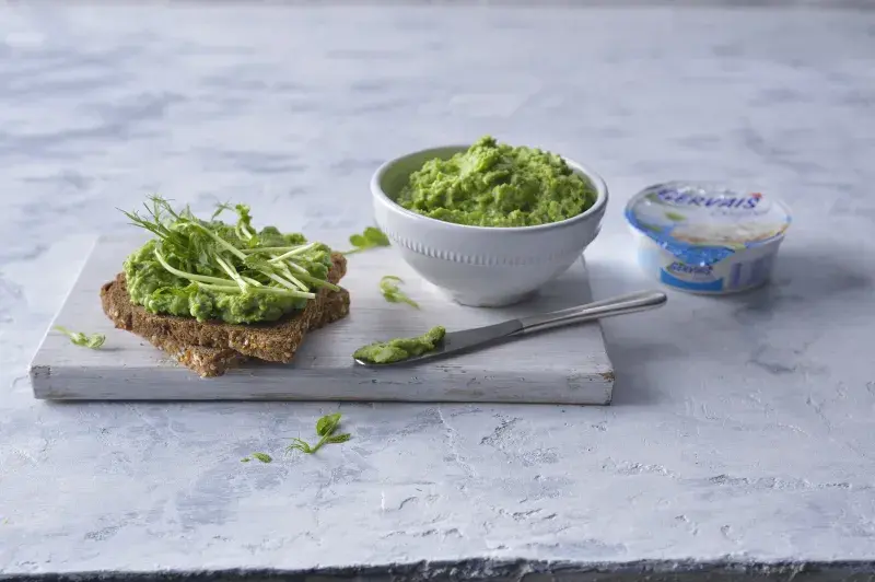 Hráškové pyré s mátou