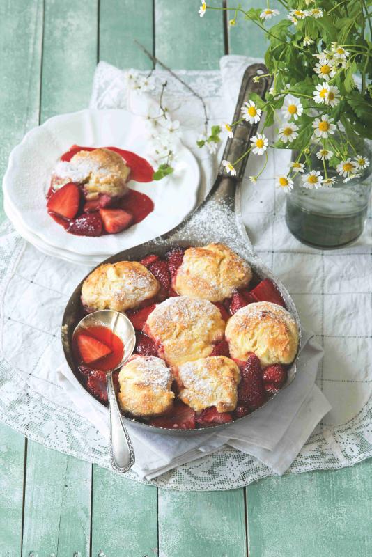 Jahodový cobbler