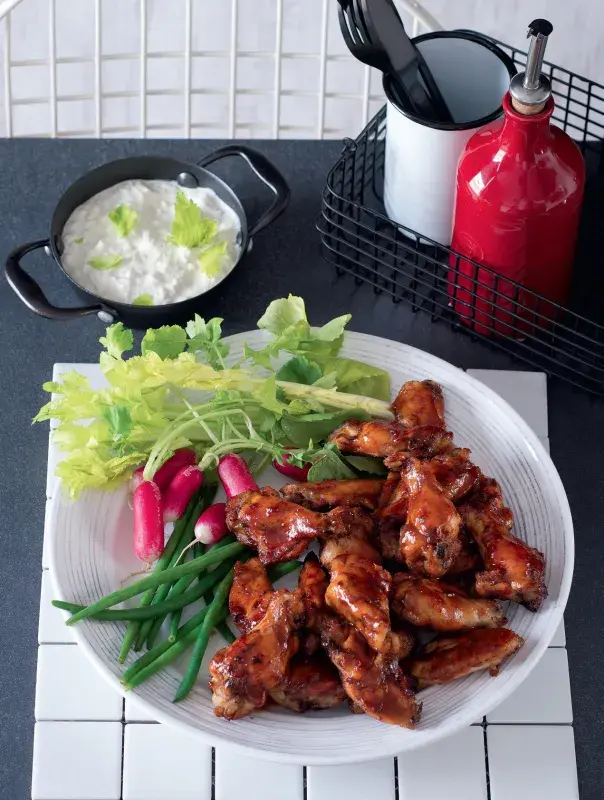 Lepkavá BBQ křídla