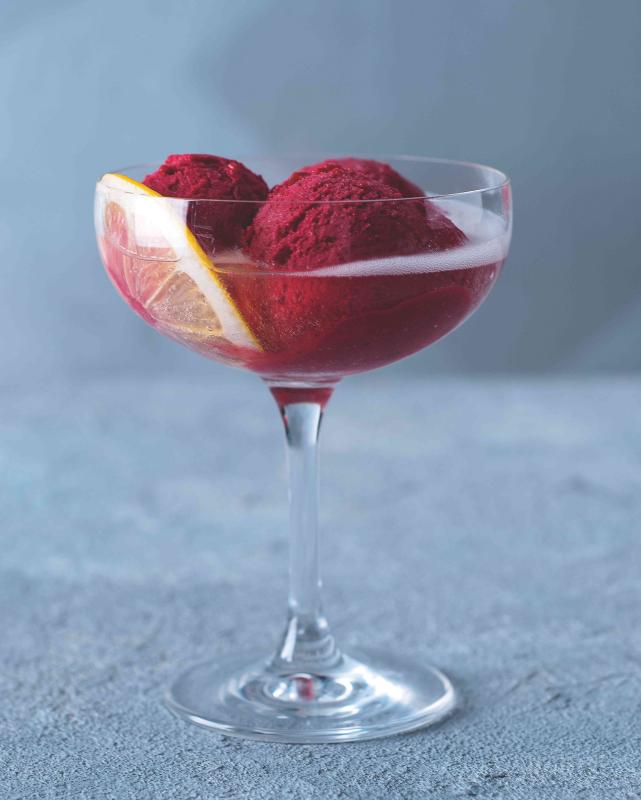 Malinový sorbet