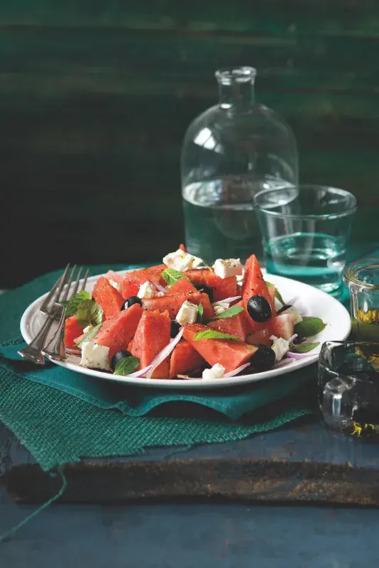 Melounový salát s mátou & fetou