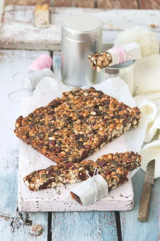 Oříškové müsli tyčinky