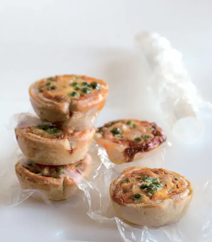 Plněné listové košíčky