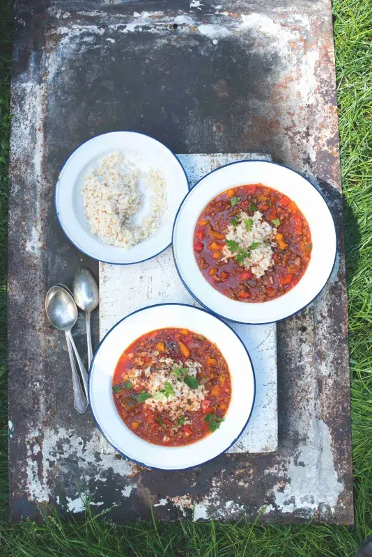 Plněné papriky jako polévka