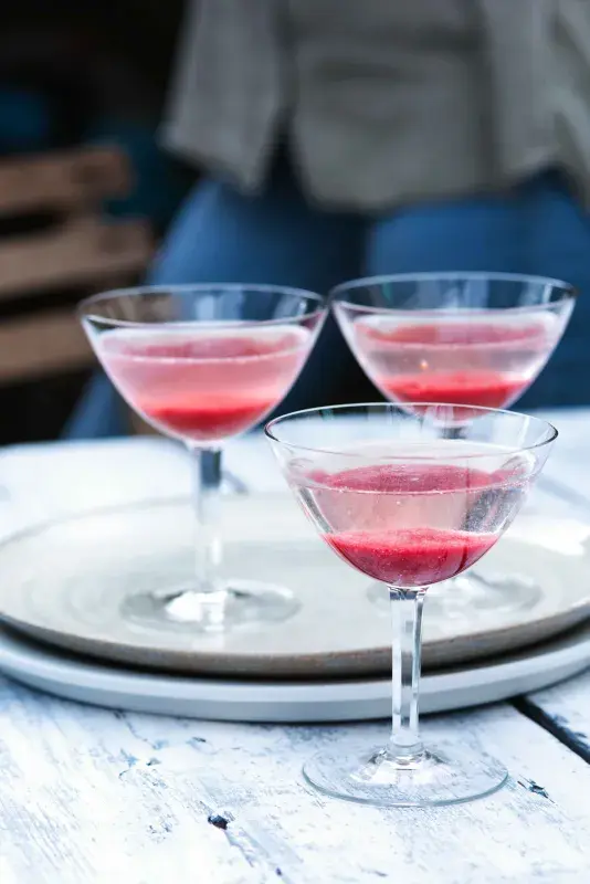 Rebarborové bellini