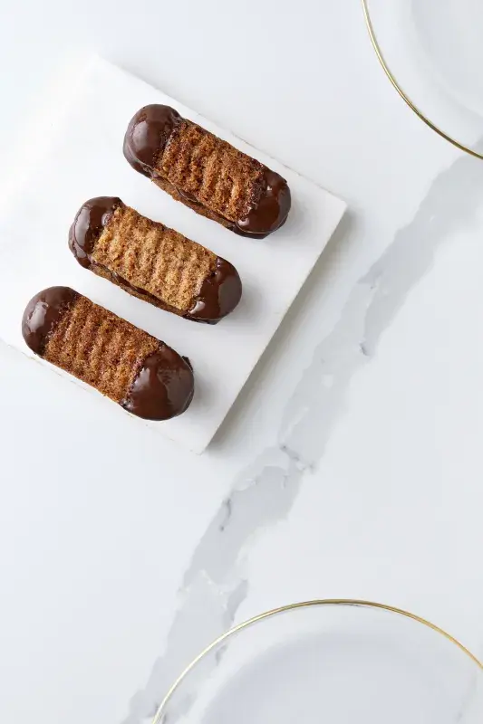 Ořechové rohlíčky s čokoládovým krémem