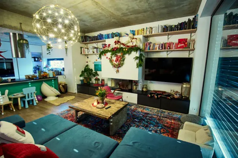 Vánoční výzdoba u Agáty Hanychové