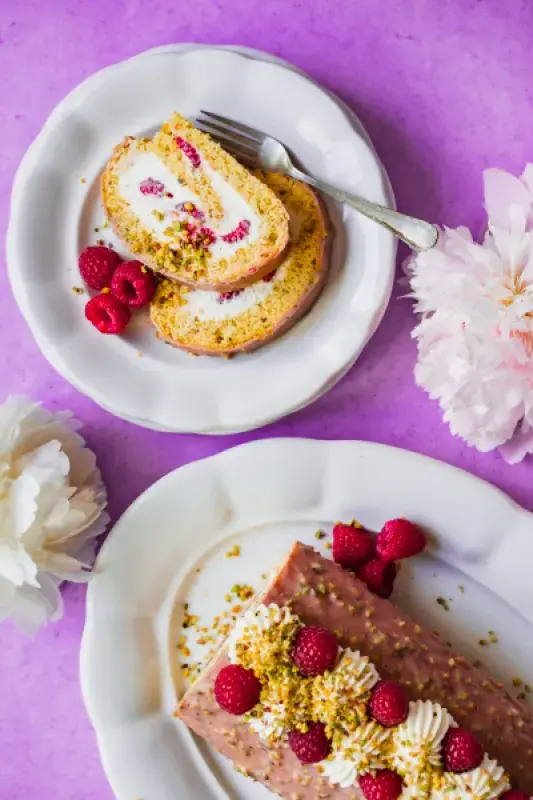 Pistáciová roláda podle Cat&Cook