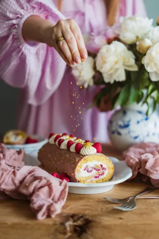 Pistáciová roláda podle Cat&Cook