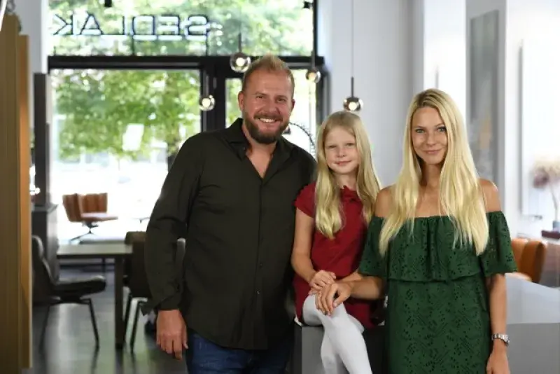 Marek Raditsch s rodinou