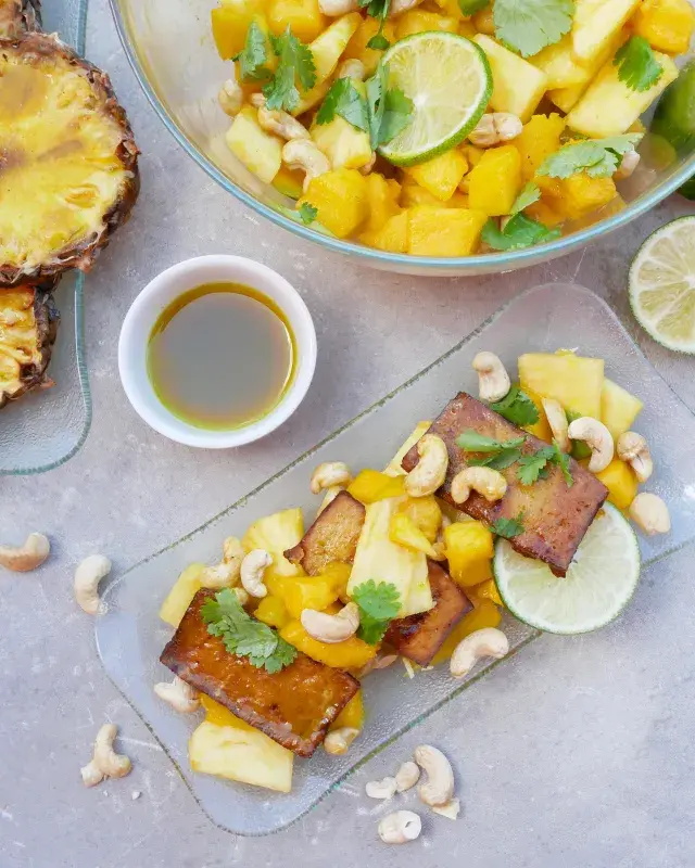 Grilované tofu s exotickou marinádou podle Celiaxmoni