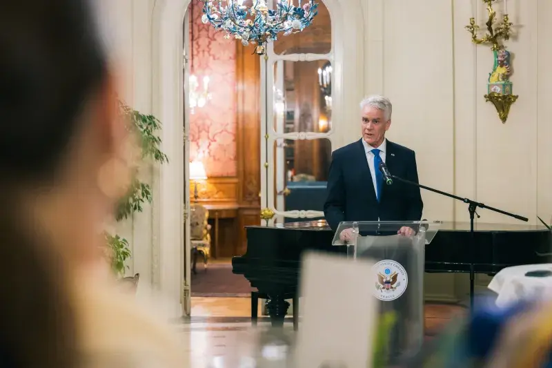 Díkůvzdání na US ambasádě 