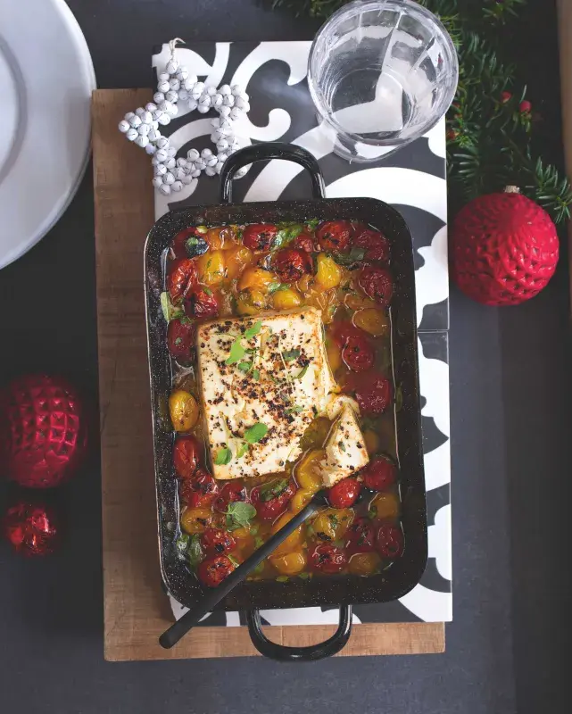 Feta pečená s rajčaty