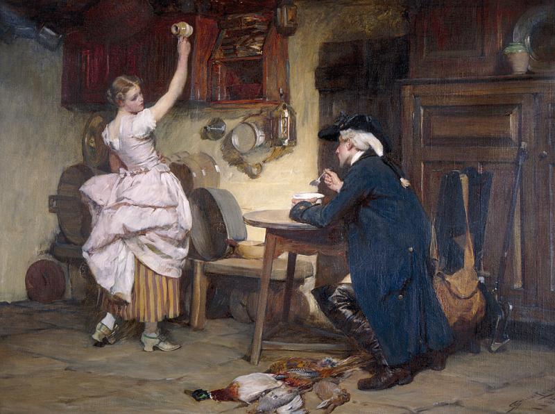 Obraz Flirt, 1885 John Francis Rigaud