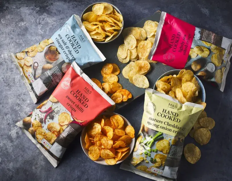 Ručně smažené chipsy