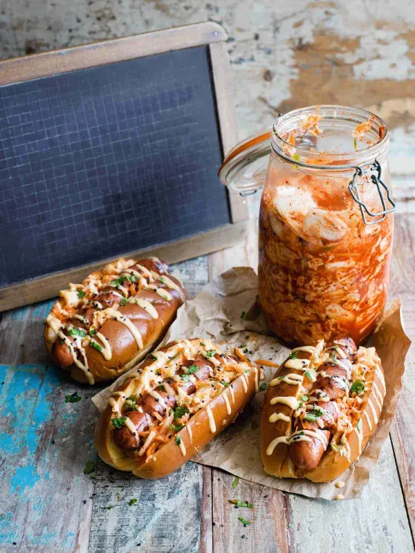 Hot dog s kimči