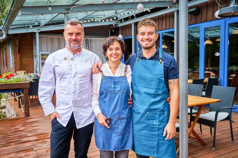 Hynek Vávra s manželkou a synem Hynkem jr.
