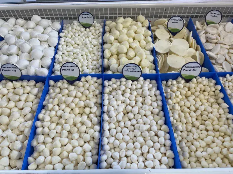 Mražené mozzarelly všeho druhu