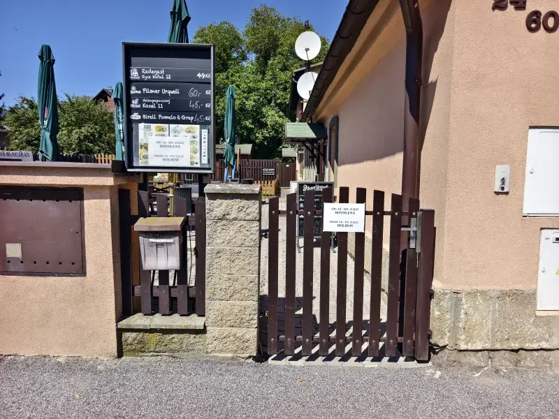 Liberecká restaurace Ořechovka v srpnu 2025