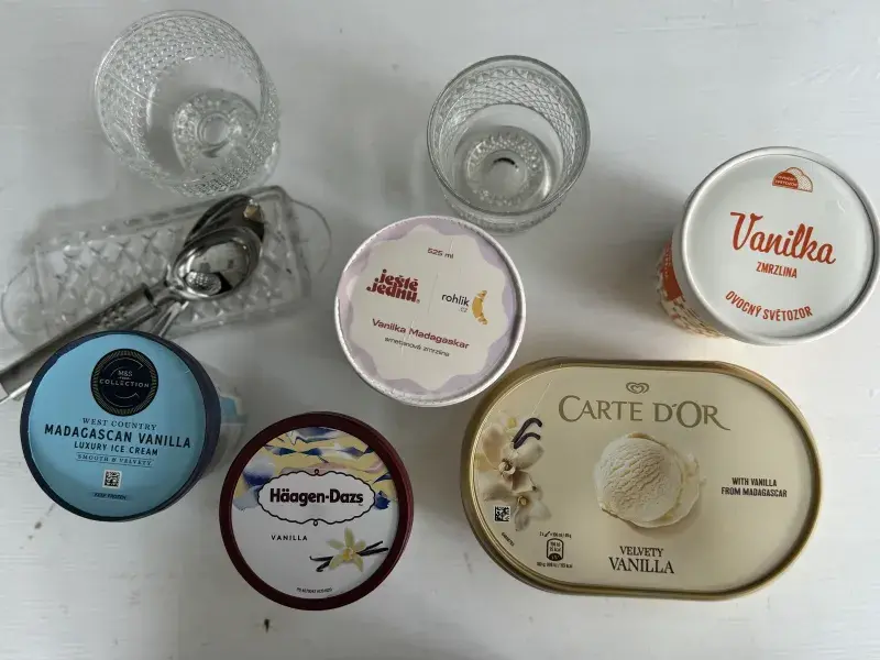 Testované zmrzliny