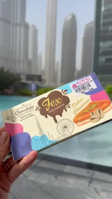 Dubajská čokoláda Fex