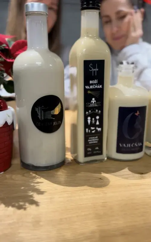 Testování vaječných likérů