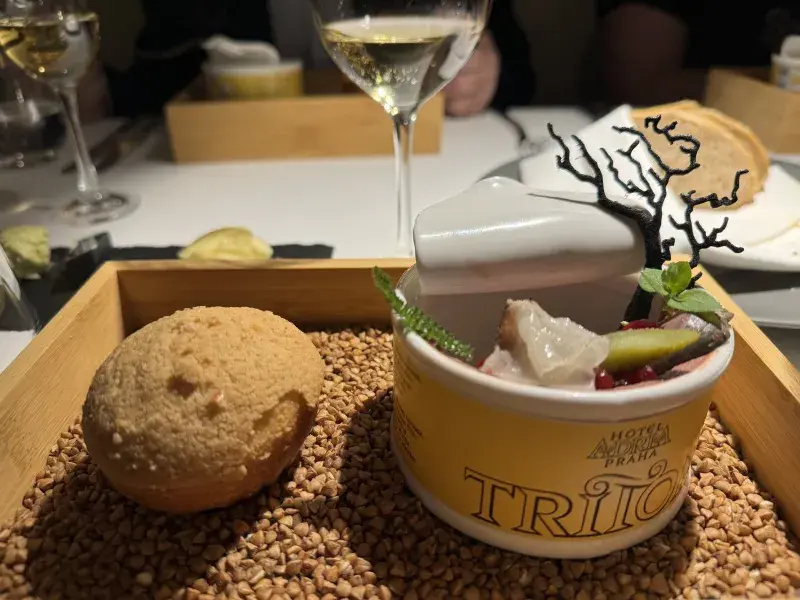 Paštika z holubích jater s holubím srdíčkem