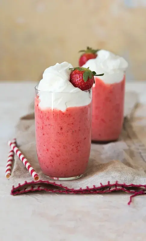 Jahodovo-banánový koktejl